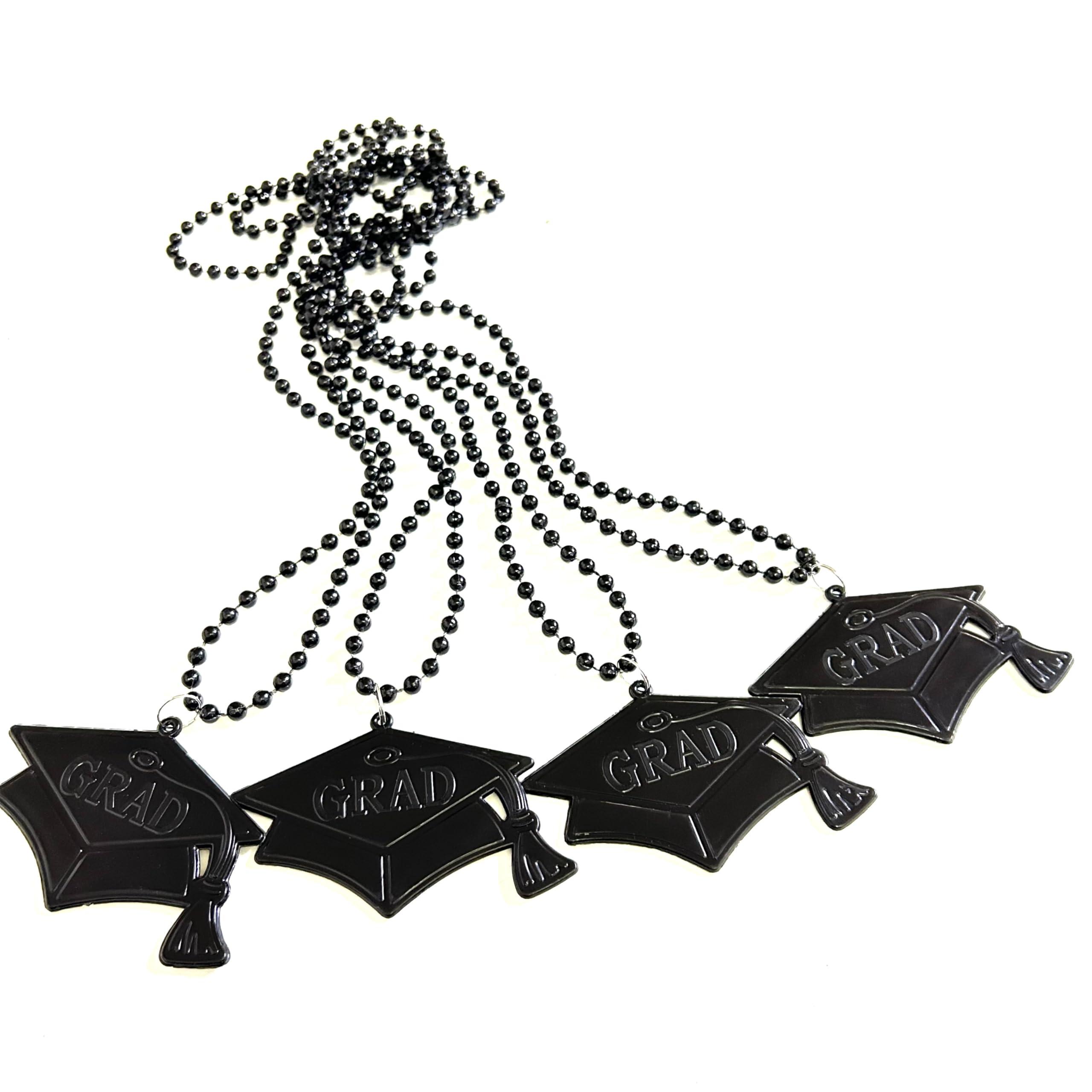 YSPPF YSPPF Graduation Beads Black Graduation cap shape Season Necklaces Supplies Gift12 Pcs