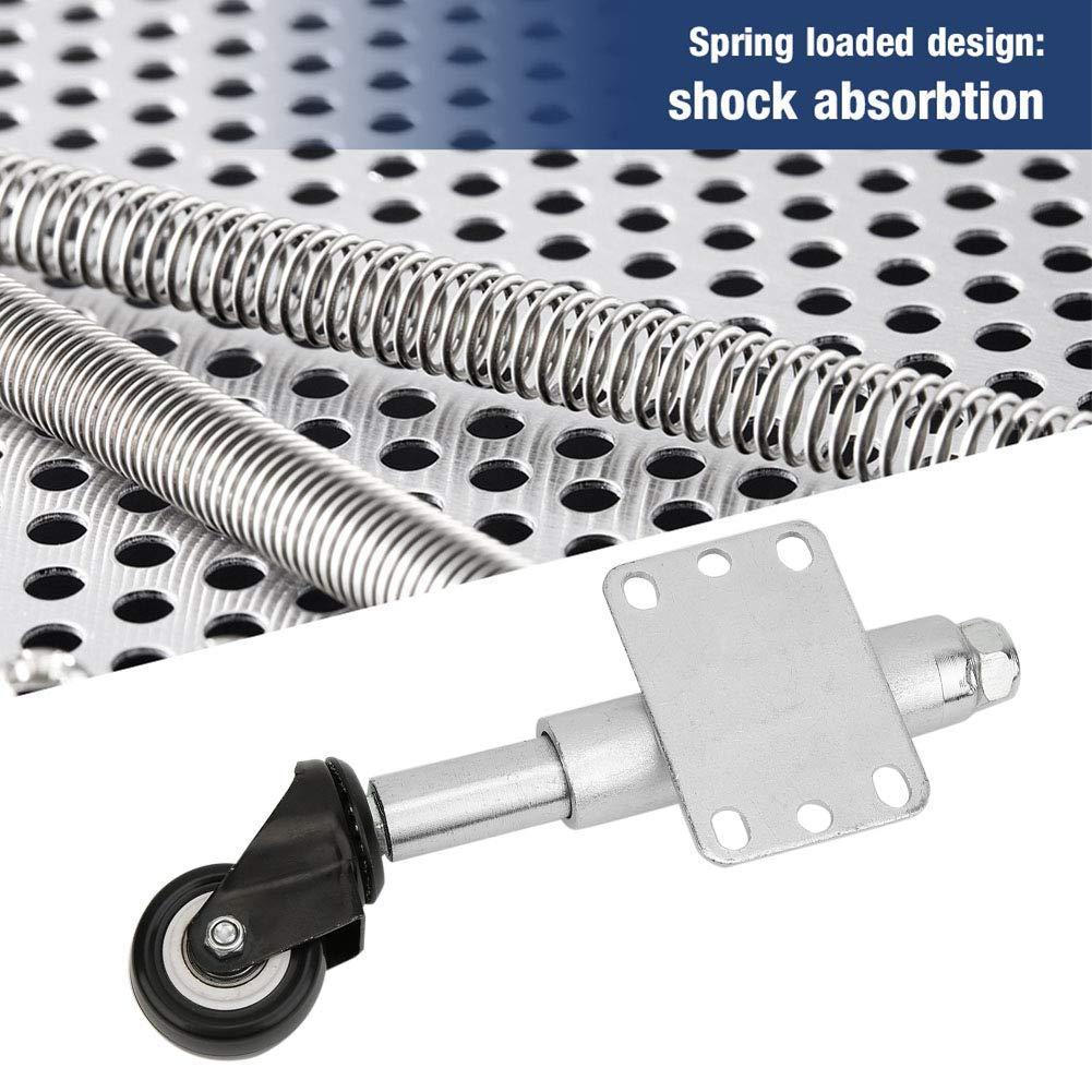 Estink Heavy Duty Spring Loaded Gate Wheel with 110lbs Load Capacity Easy to Move Sturdy Universal Mounting Plate for Wooden Gates