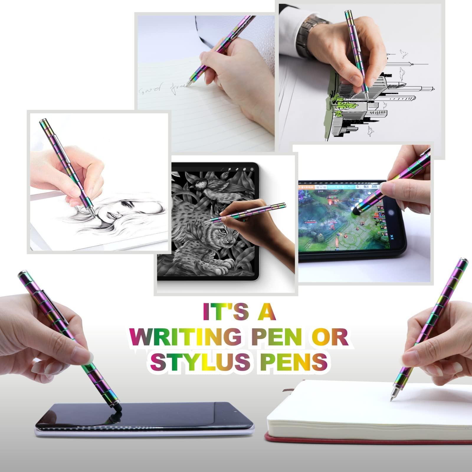 LARAH LARAH Color Fidget Pen Toy, Sensory Tool EDC Fidgeting Game for Adults, Cool Gadget Best for Stress and Anxiety Relief and Kill Time,Novelty Gifts for Teen and Adults