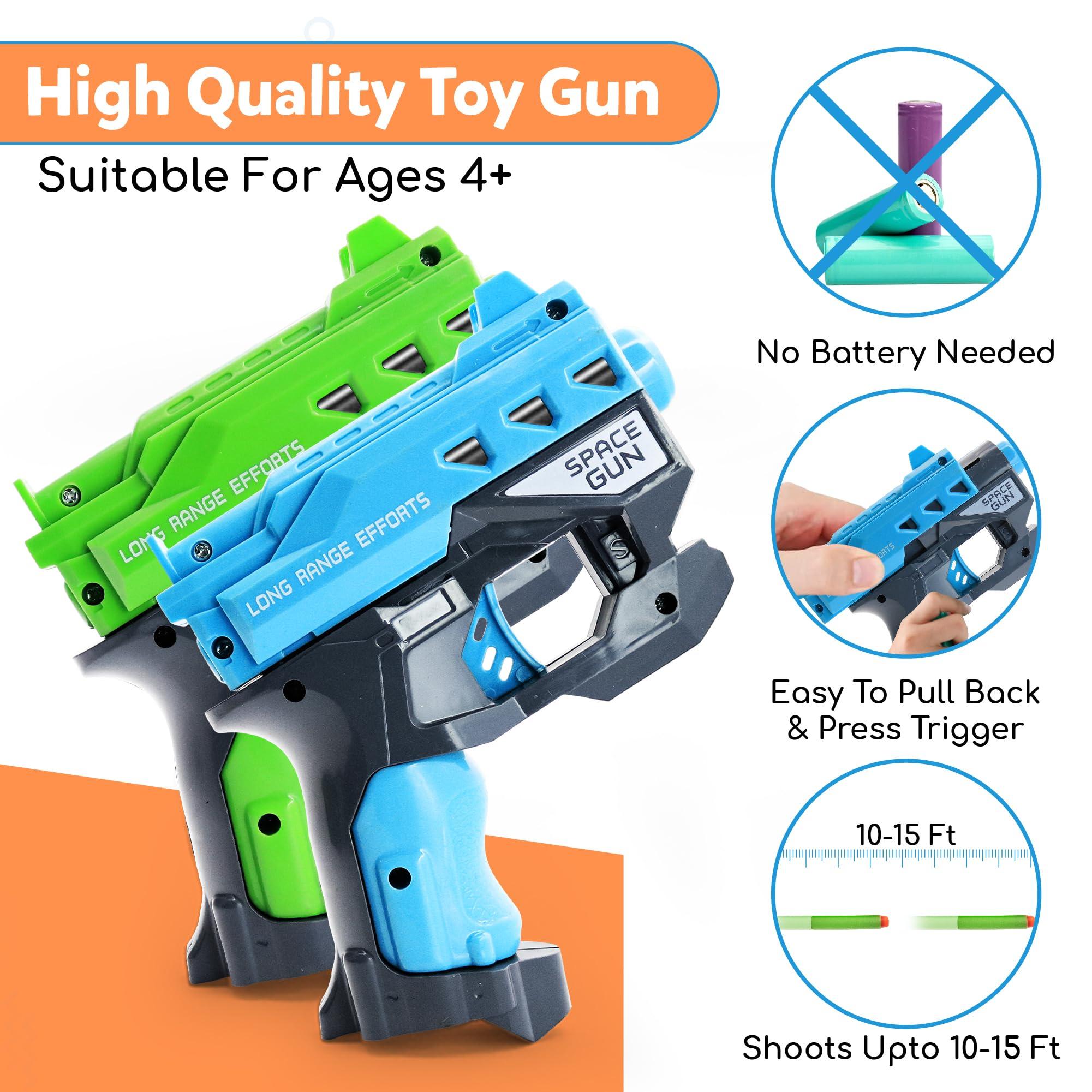 wishery Wishery Accessories for Nerf Party Supplies, Nerf Party Favors - 12 Sets. Boys Birthday, War Bulk Pack. Mini Guns, Darts, Glasses, Masks, Wristbands