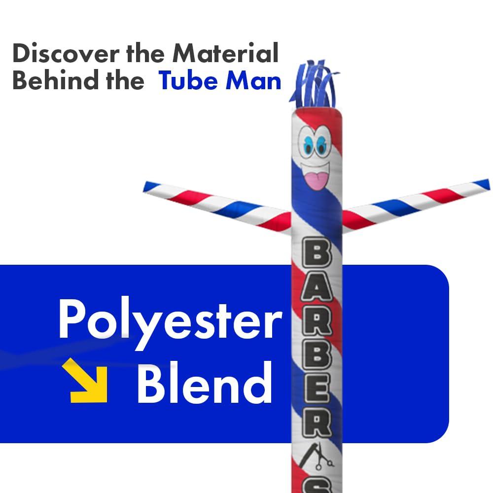 FFN Barber Shop 20 Foot Tall Inflatable Tube Man Air Powered Dancing Puppet Guy for Outdoor Advertising, Replacement Dancer Only