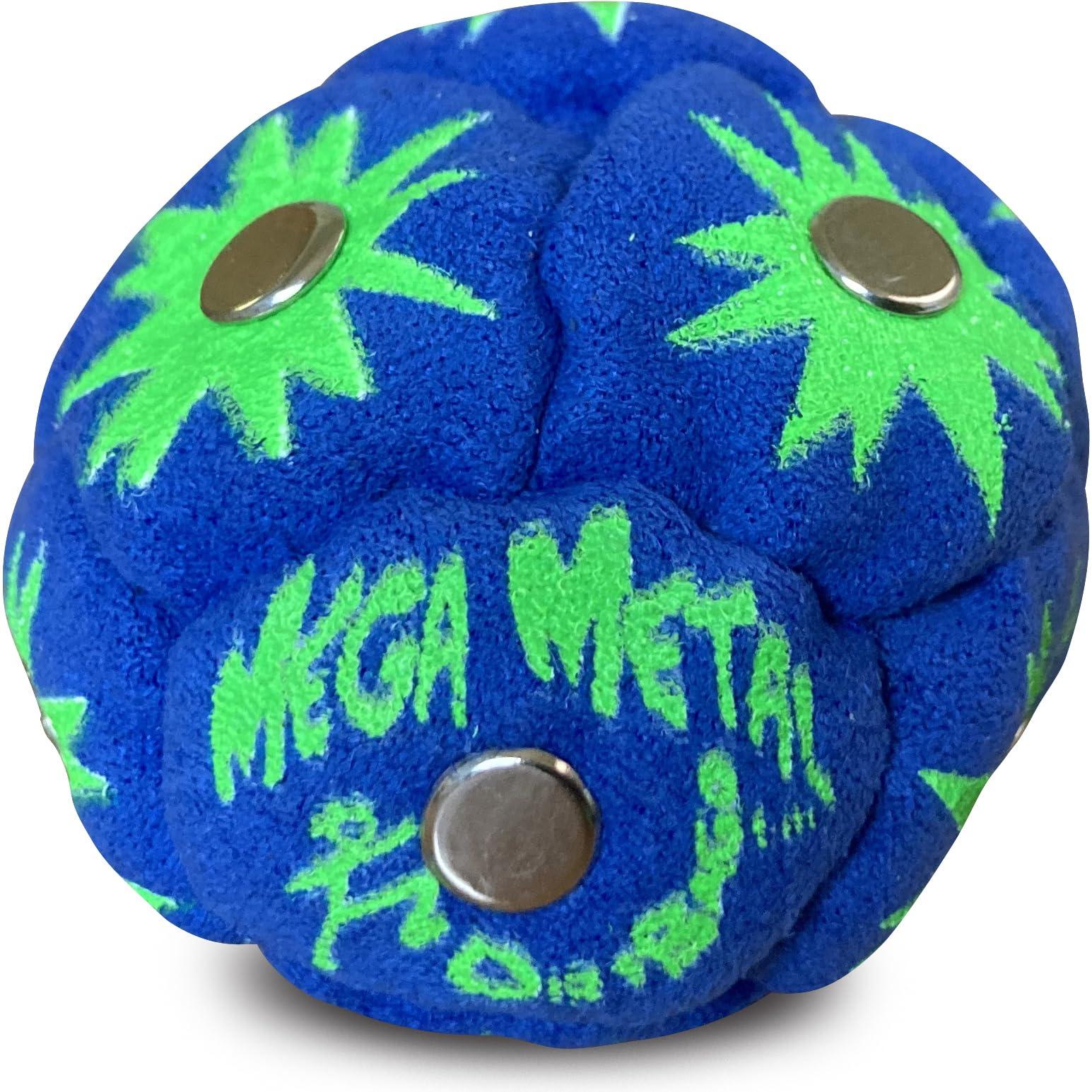DIRTBAG Dirtbag All Star Footbag Hacky Sack 3 Pack with Pouch, 100% Handmade, Premium Quality, Bright Vivid Colors, Signature Carry Bag - Yellow/Blue
