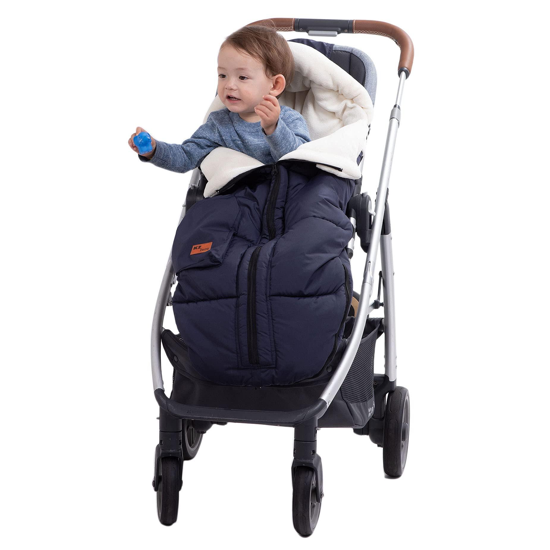 KZ Dotnz KZ Dotnz Universal Stroller Footmuff with Adjustable Zips, Soft Hood, Waterproof Warm Baby Stroller Bunting Bag