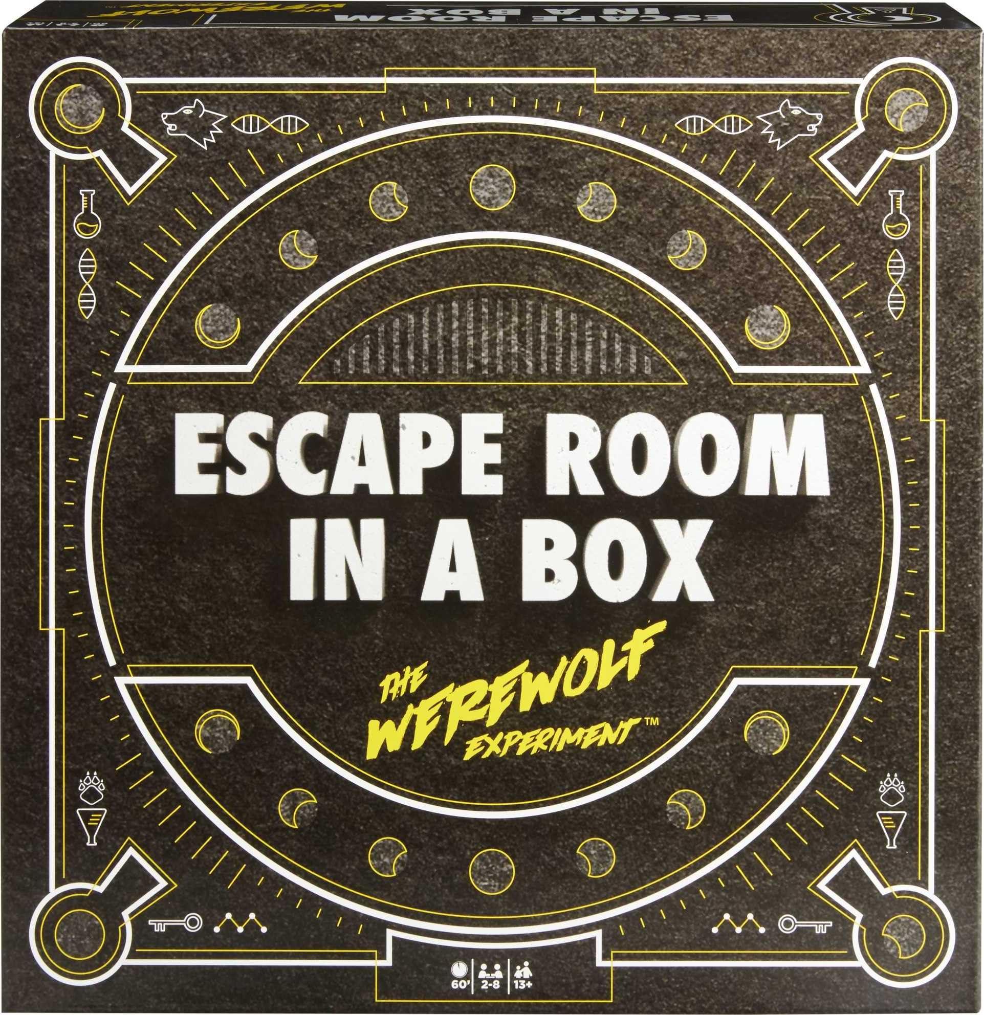 Mattel Games Mattel Games Escape Room in a Box Game the Werewolf Experiment, Mystery with Physical Puzzles, Paper Puzzles & Real Locks [Amazon Exclusive]
