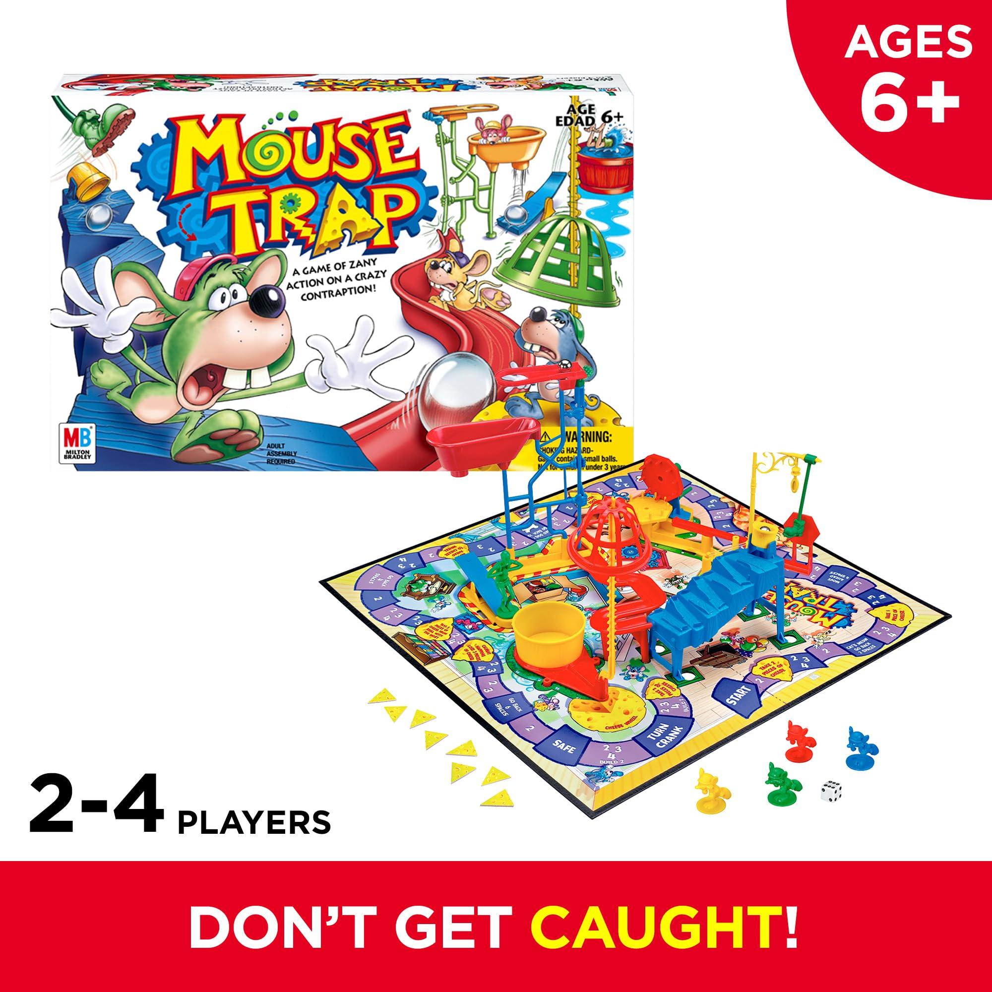 Hasbro Hasbro Gaming Mouse Trap Kids Board Game, Family Board Games for Kids, Kids Games for 2-4 Players, Family Games, Kids Gifts, Ages 6 and Up (Amazon Exclusive)