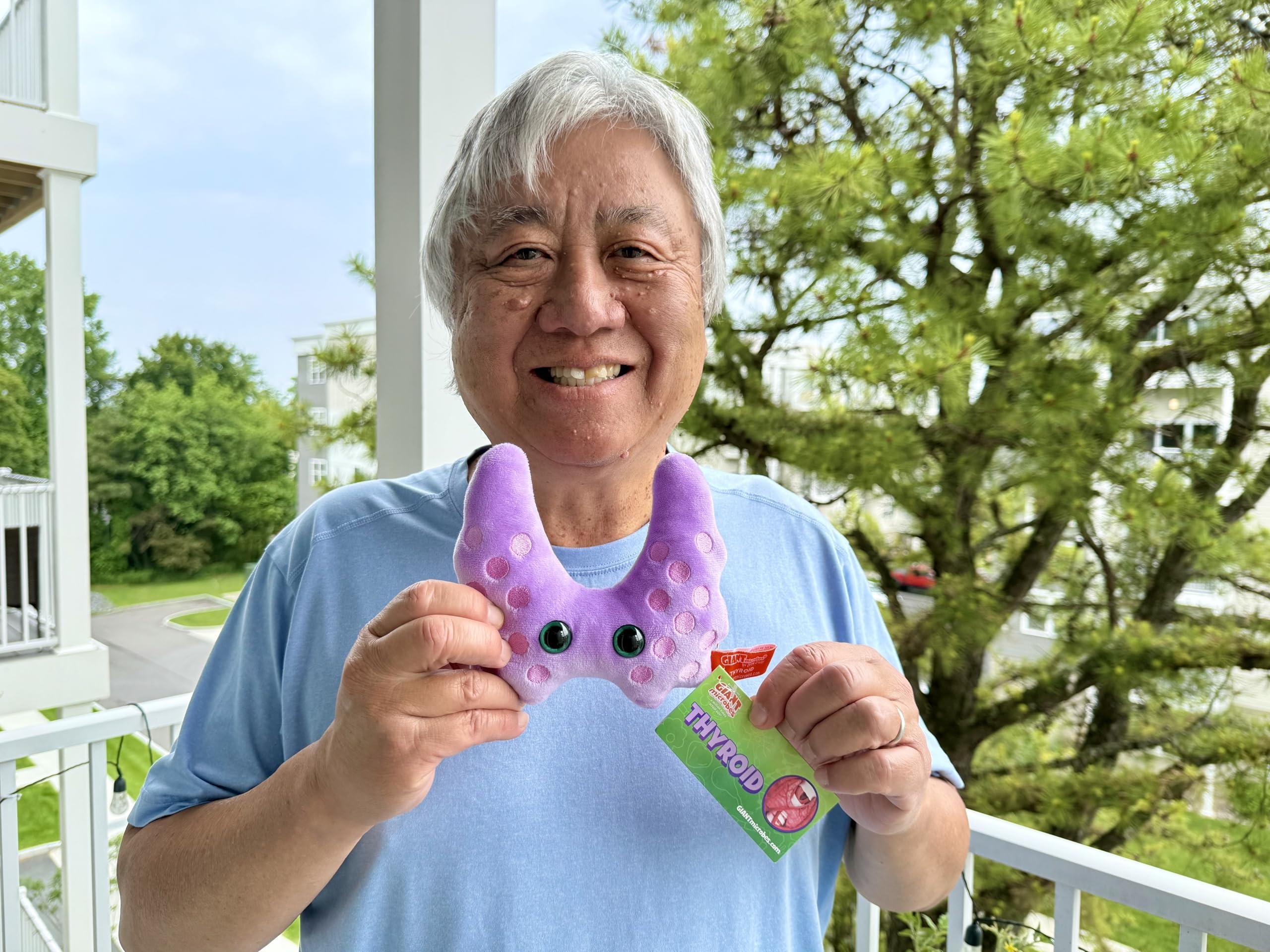 GIANT MICROBES GIANTmicrobes Thyroid Plush, Thyroid Stuffed Animal, Thyroid Surgery Recovery Gifts, Lupus Gifts, Thyroid Cancer Awareness, Endocrinologist Gift, Endocrinology Gift, Thyroidectomy, Hypothyroid Gift