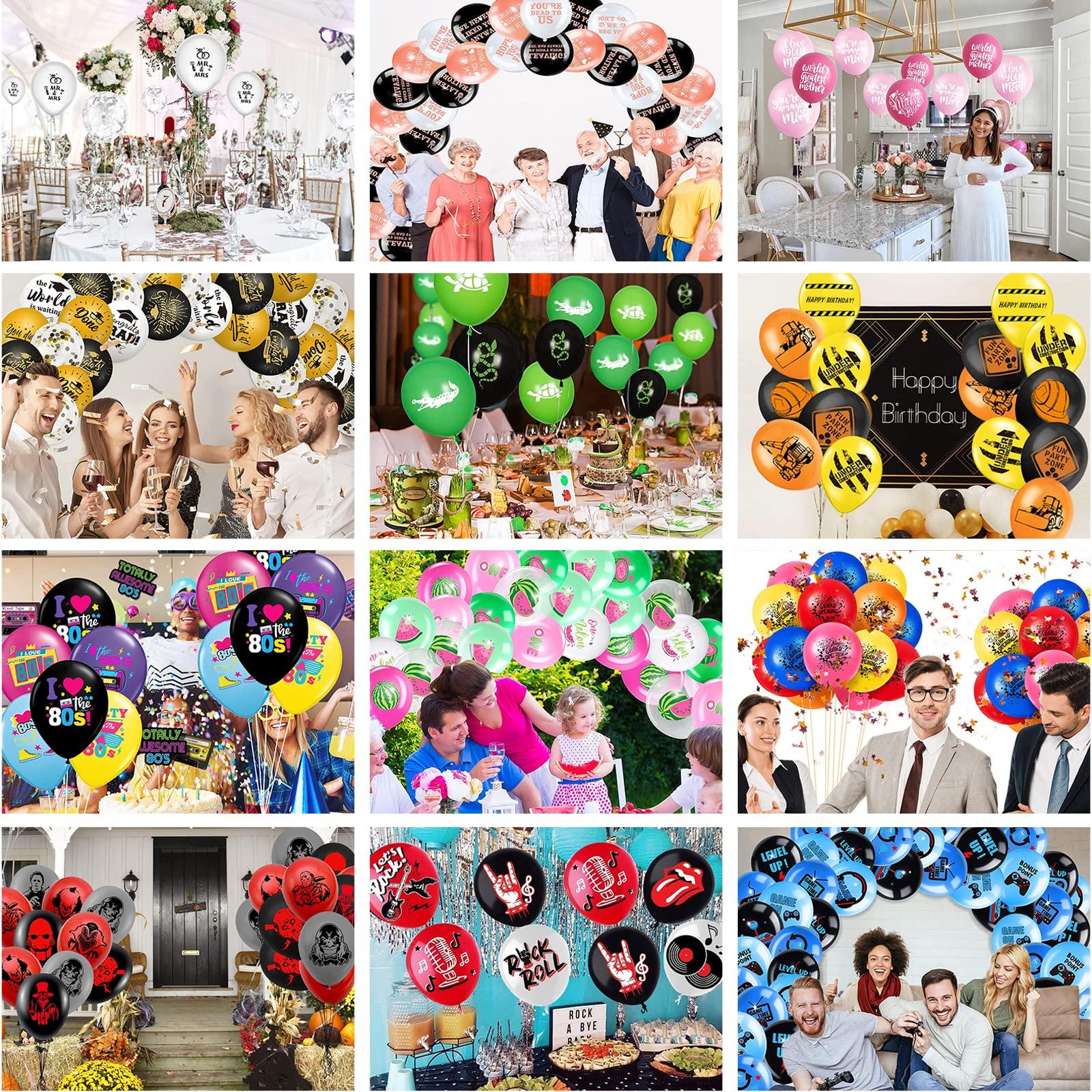 Varnmrop 1000pcs-Personalized Custom-Balloons Design-Your Own-Balloons - Balloons with Logo Picture Photo Text, Balloon for Birthday Party Wedding Graduation Business Decoration (Latex Balloons, 12in)