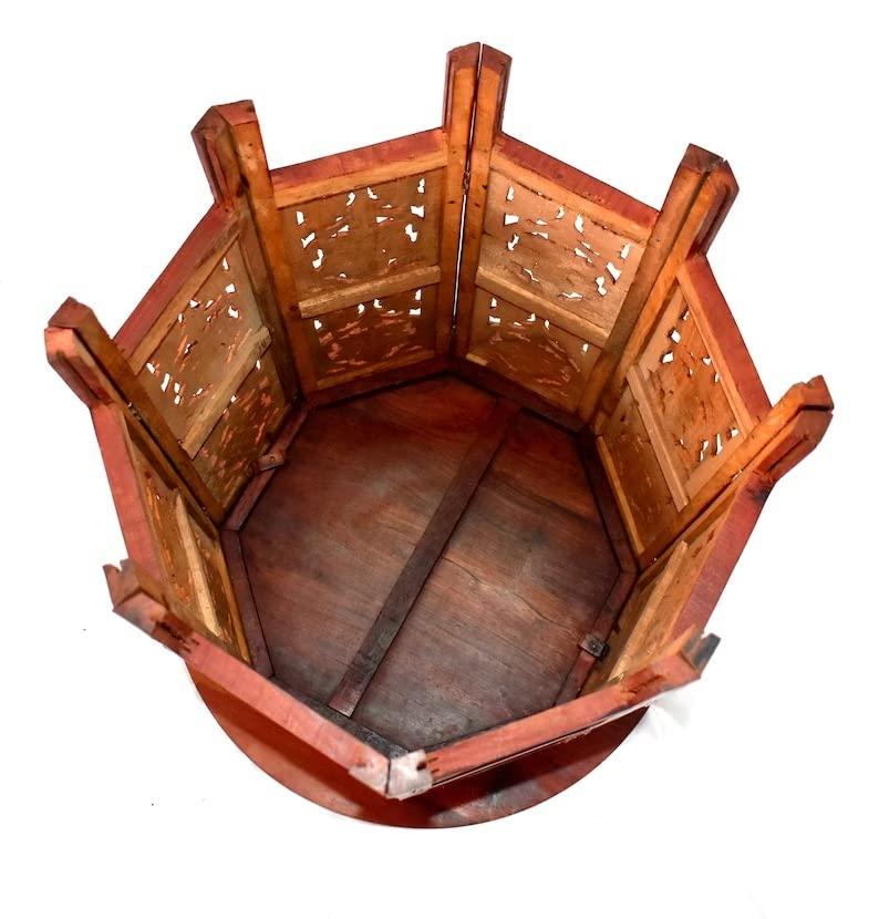 Generic Round Chess Table Wooden Inlay|Roman Wooden Chess Pieces|Chess Board Game Table with Drawer|Chess Table Furniture,Luxury Vintage Style|