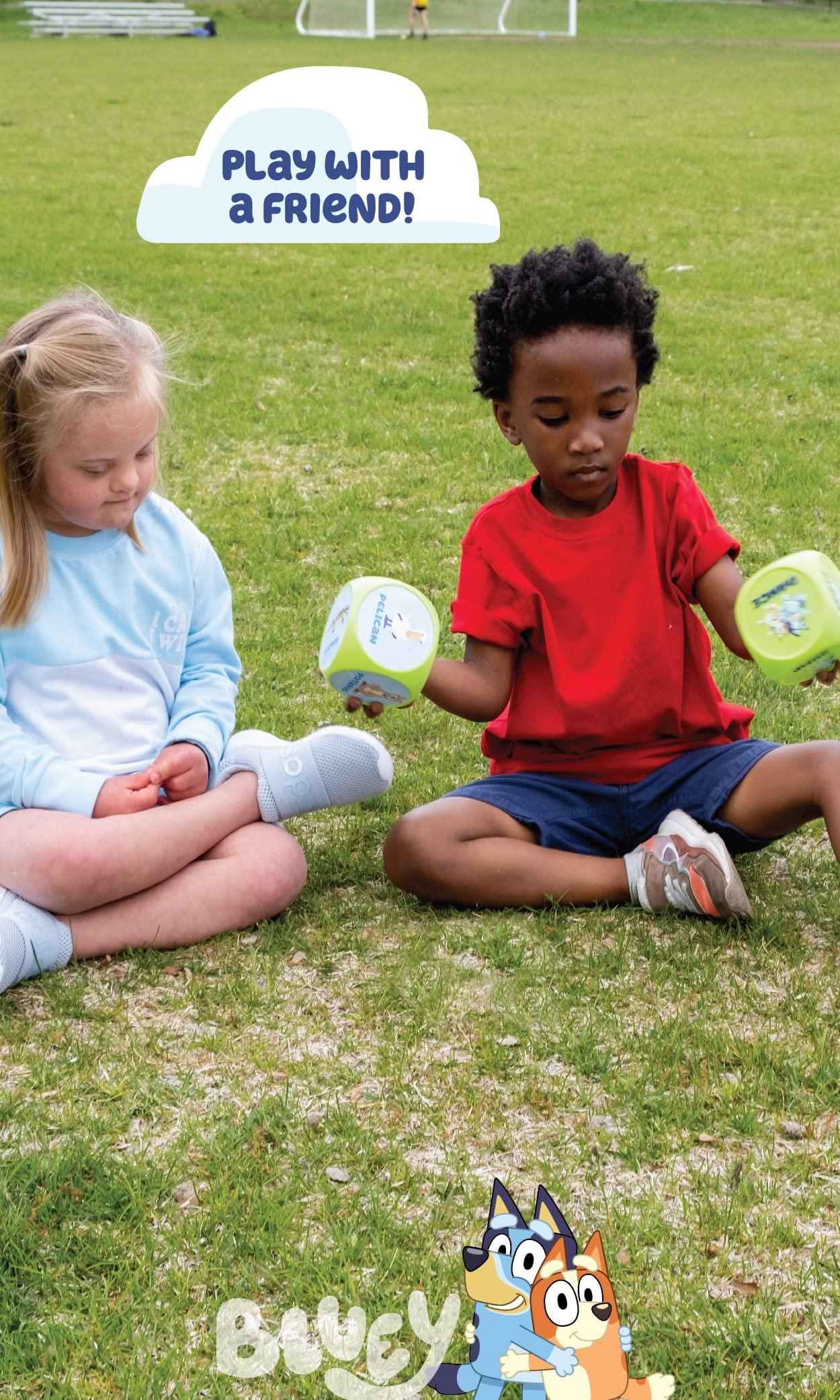 Little Kids BLUEY Wackadoo Dice Imagination Act Out The Action Game | Family Game Night for All Ages | Creative and Engaging Fun for All Featuring Bluey and Bingo with 36 Unique and Silly Combinations