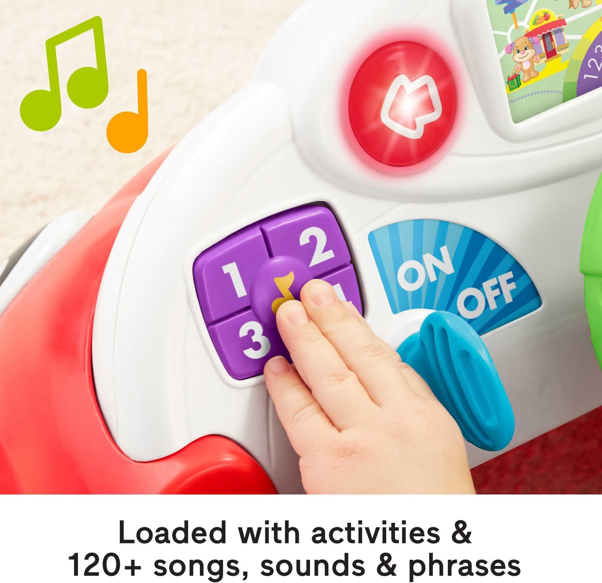Fisher-Price Fisher-Price Baby Toy Laugh & Learn Crawl Around Car Red Activity Center with Educational Music & Lights for Infants Ages 6+ Months (Amazon Exclusive)