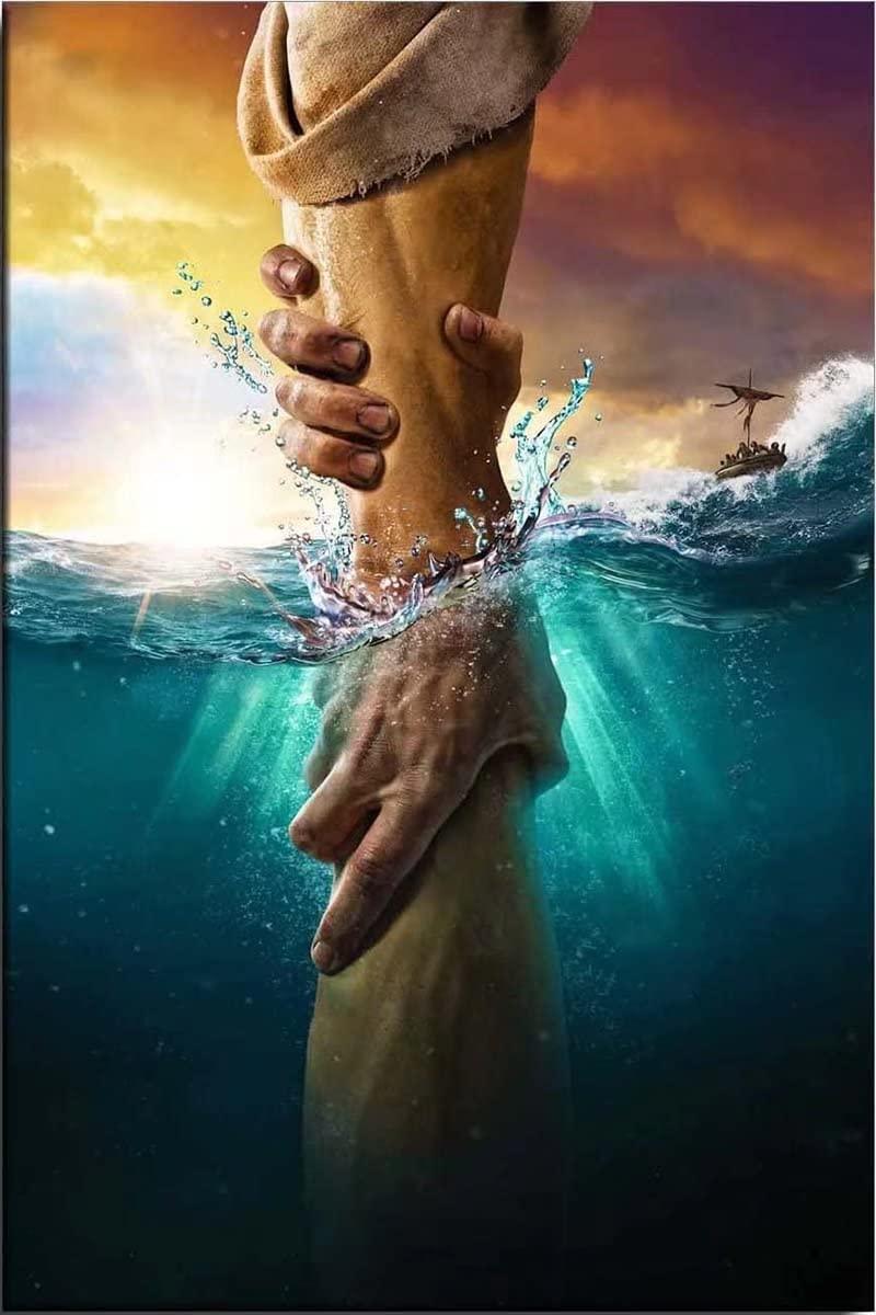 Nichpedr Jigsaw Puzzles 500 Pieces for Adult Children Jesus Pictures Intellectual Decompressing Jigsaw Puzzles Educational Game Puzzle Collectibles DIY Toys for Family Friends