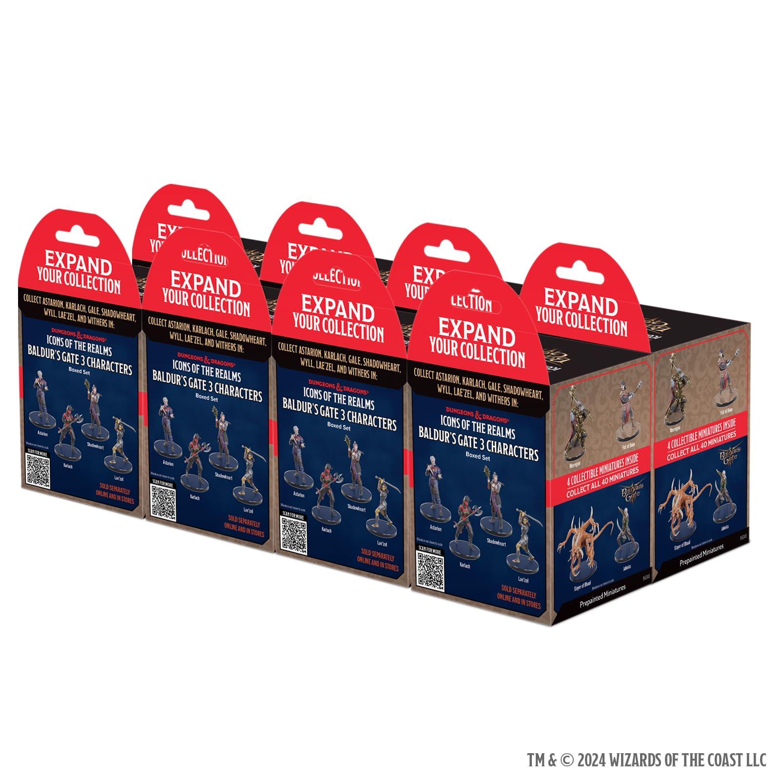WizKids WizKids D&D Icons of The Realms: Adventures from Baldur\'s Gate 8 Count Booster Brick | Dungeons and Dragons Figures | Pre-Painted | Blind Boxes