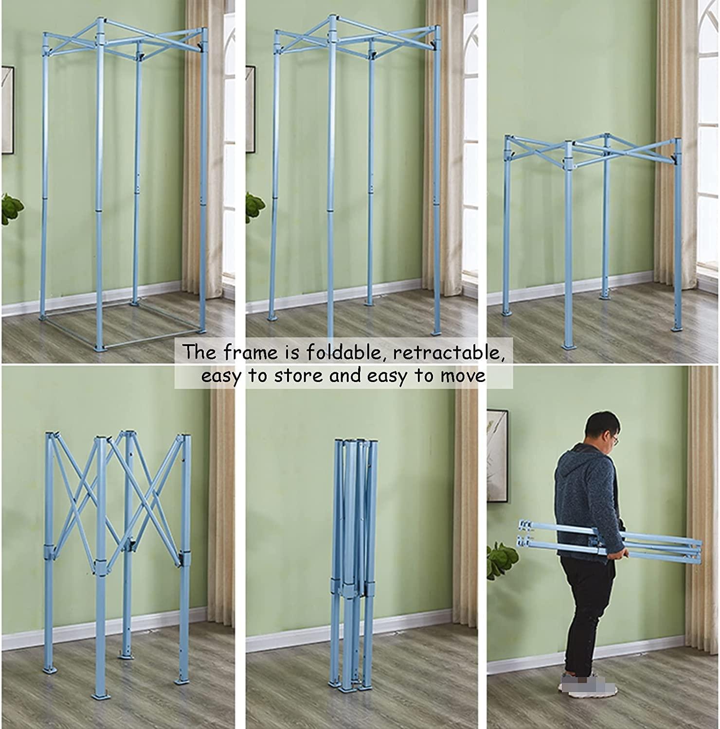 SAAKO Fashion Changing Rooms Clothing Store Fitting Room Movable Temporary Locker Room Large Space Dressing Room Portable for Mall Changing Room Bedroom Furniture