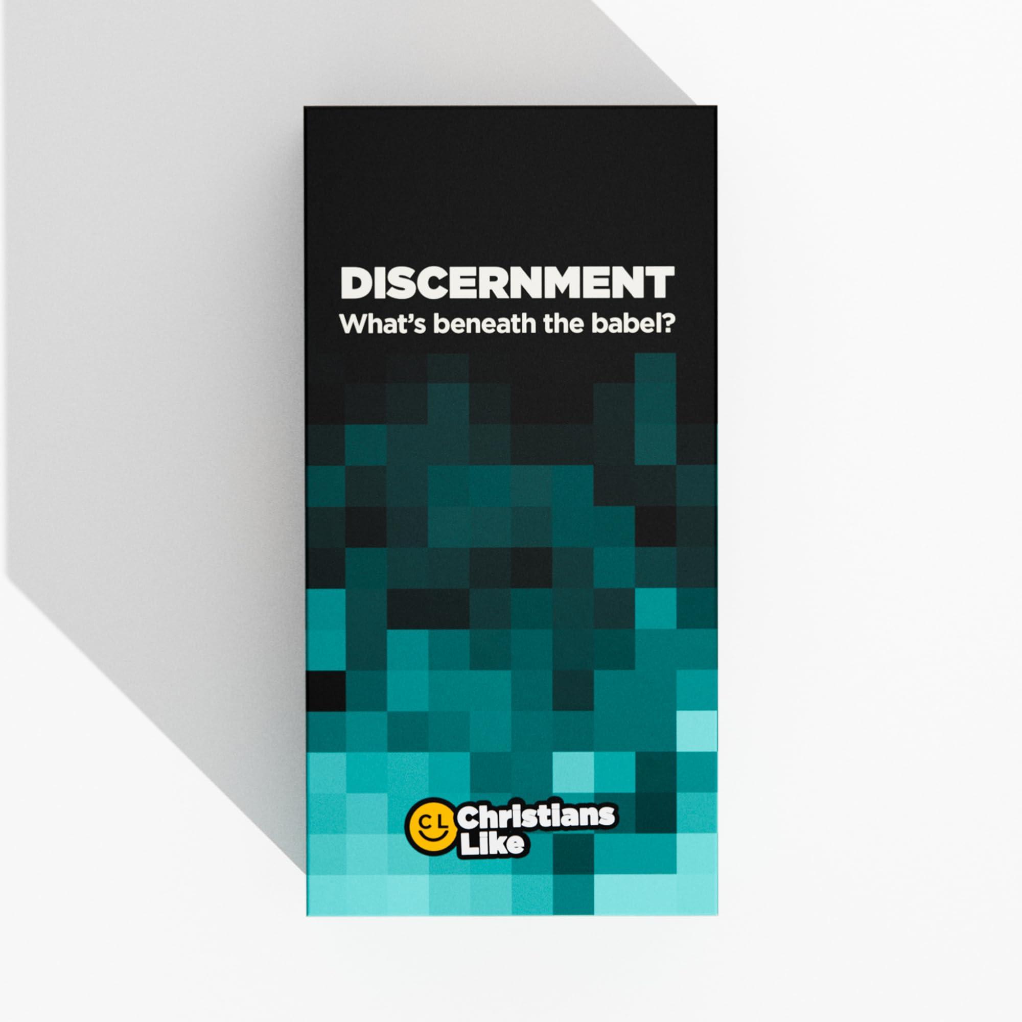 Cards Christians Like Discernment - Whats Beneath The Babel? - Christian Gift - Guess Bible and Christian Phrases - Fun Game for Families, Friends, Youth Groups, and Bible Studies - Perfect for Game Night
