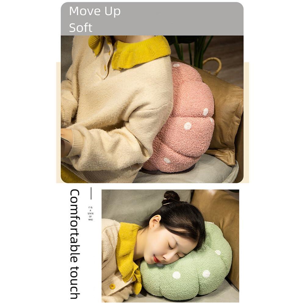 FAVICOVID FAVICOVID Pumpkin Throw Pillow Wave Point Pumpkin Stuffed Toys Soft and Fluffy Halloween Pumpkin Pillows,3 Pcs