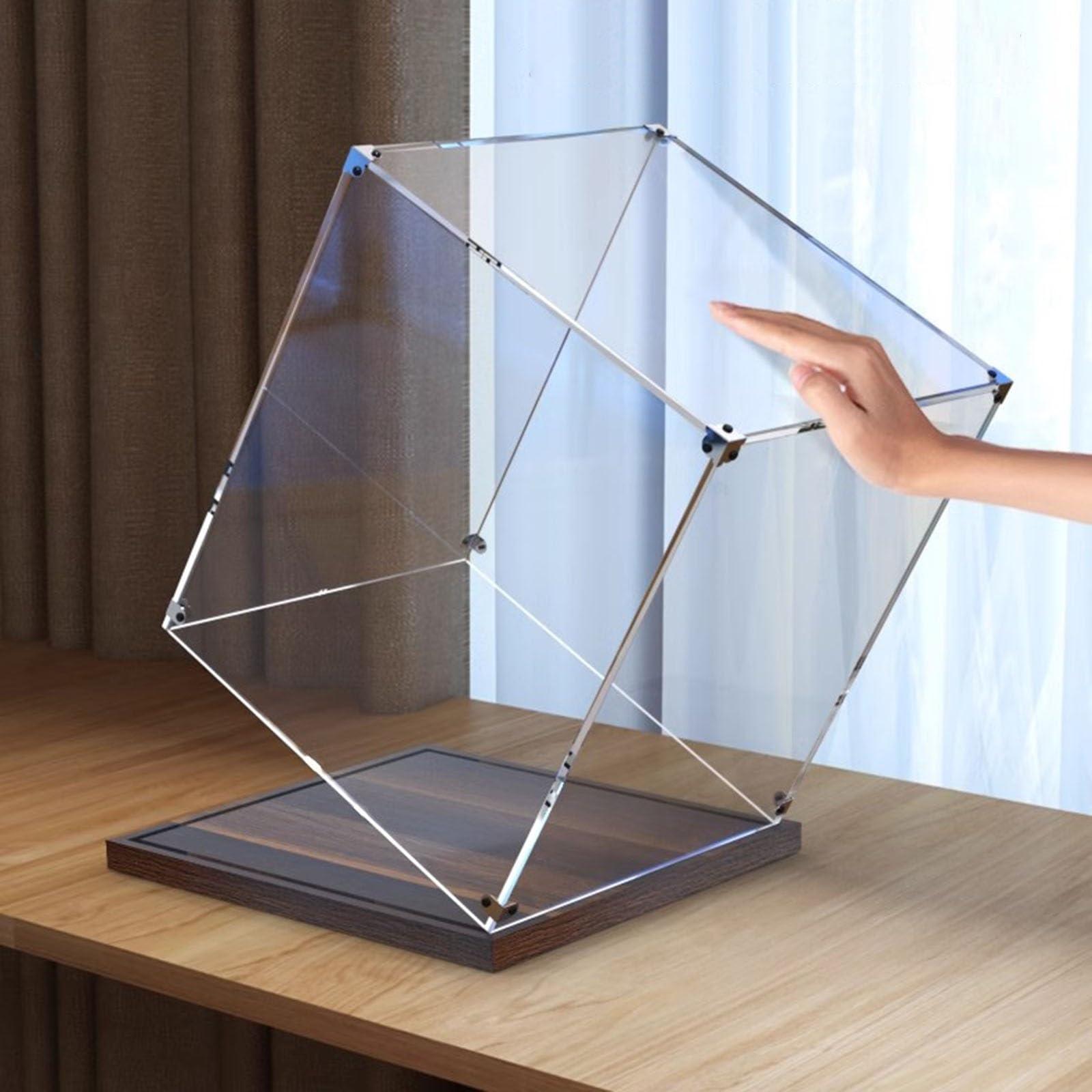 ARTSZY Acrylic display boxes Large Clear Acrylic Display Boxes Cube Shoe Box for Memorabilia, Stackable Alternative Dust-Proof Glass Case for Home Storage, Figures Collectibles Showcase ( Size : 40x40x20cm/1