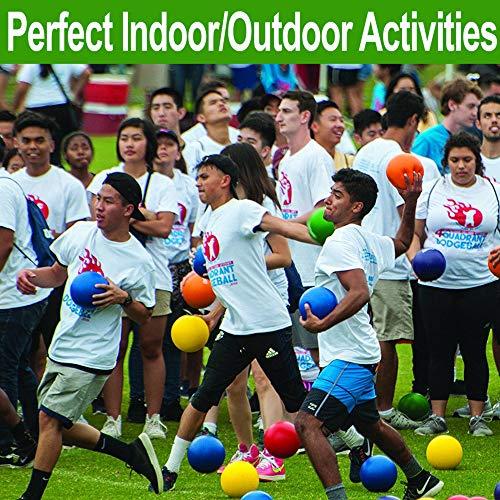 ToysOpoly ToysOpoly Playground Balls 13 Inch, 2 Variet Kickball for Kids and Adults - Bouncing Dodge Ball, Handball, Square Game for Outdoor & Indoor + Free Pump