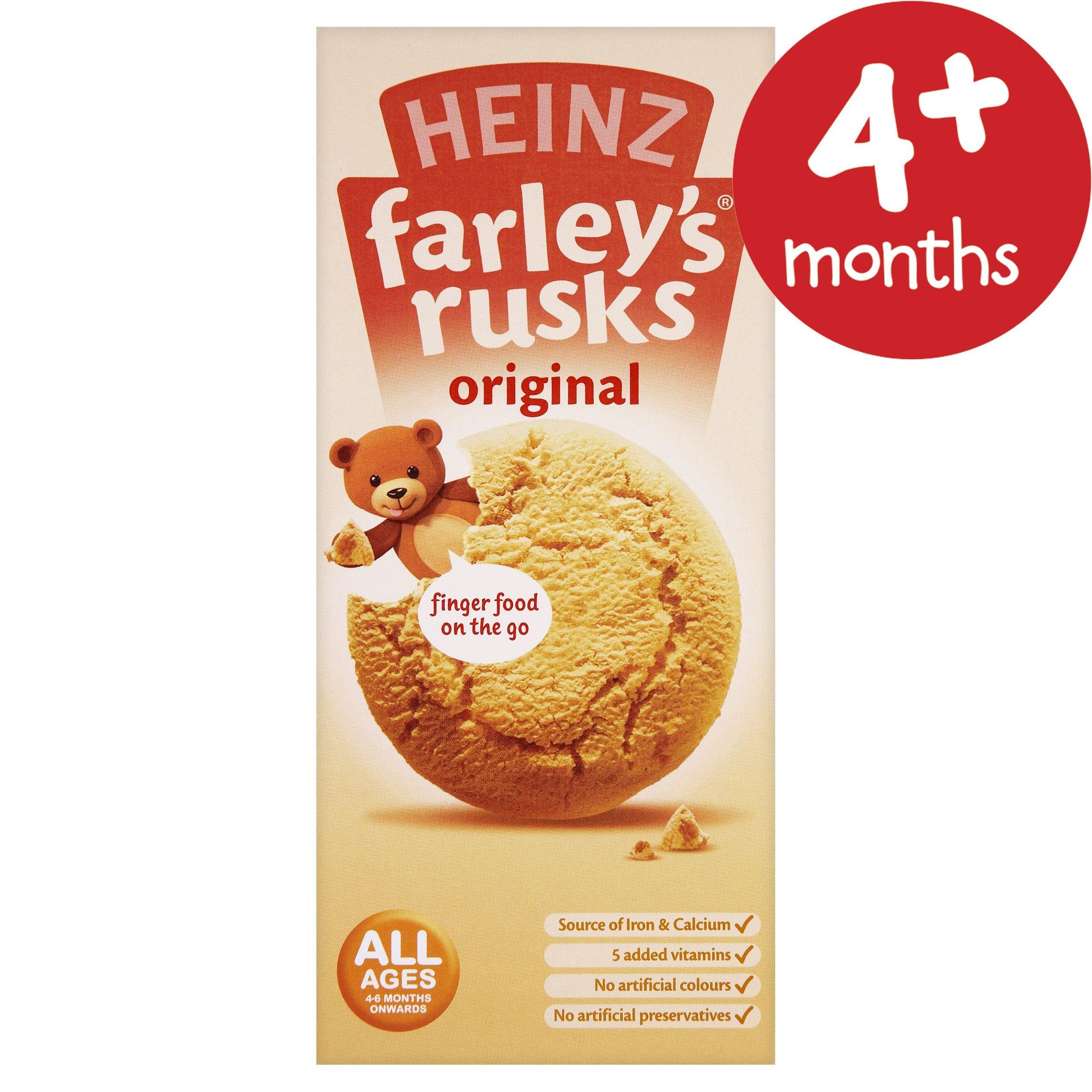 Heinz Heinz Farley Rusks, Biscuits For Baby's & Toddlers, 5.3-Ounce Boxes (Pack of 6)