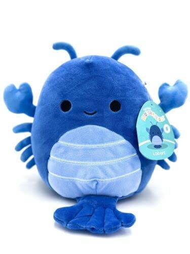 Squishmallows Squishmallows Rare 8-Inch Lobert The Blue Lobster Crab Plush - Add Lobert to Your Squad, Ultrasoft Stuffed Animal Large Plush Toy, Official Kellytoy Plush