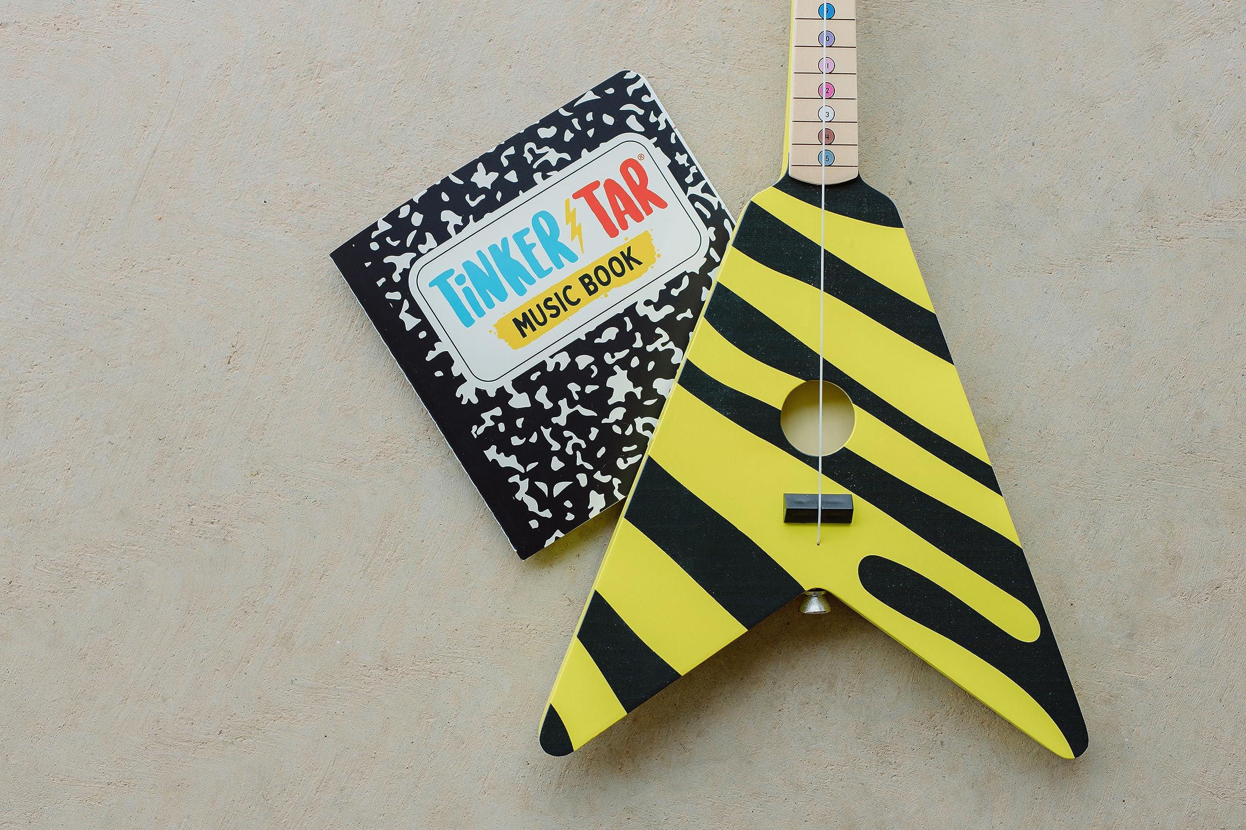 Tinkertar TinkerTar - Rockstar Guitar - The Easiest Way to Start and Learn Guitar - 1 Stringed Toy Instrument for Kids Perfect Intro to Music for Young Kids Ages 3 and up - from Buffalo Games