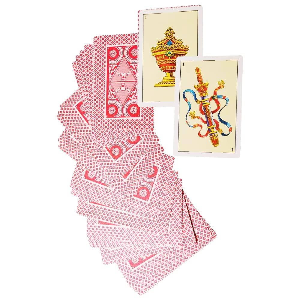 CDBXRA 2 Decks Spanish Playing Cards Cartas Espaolas, Baraja Espaola, Briscas Cards Puerto Rico, Mexican Playing Cards, Plastico Spanish Cards, Barajas Espanolas Plasticas(with Playing Card Boxes)