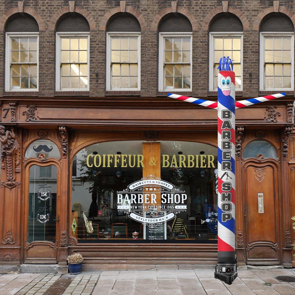 FFN Barber Shop 20 Foot Tall Inflatable Tube Man Air Powered Dancing Puppet Guy for Outdoor Advertising, Replacement Dancer Only