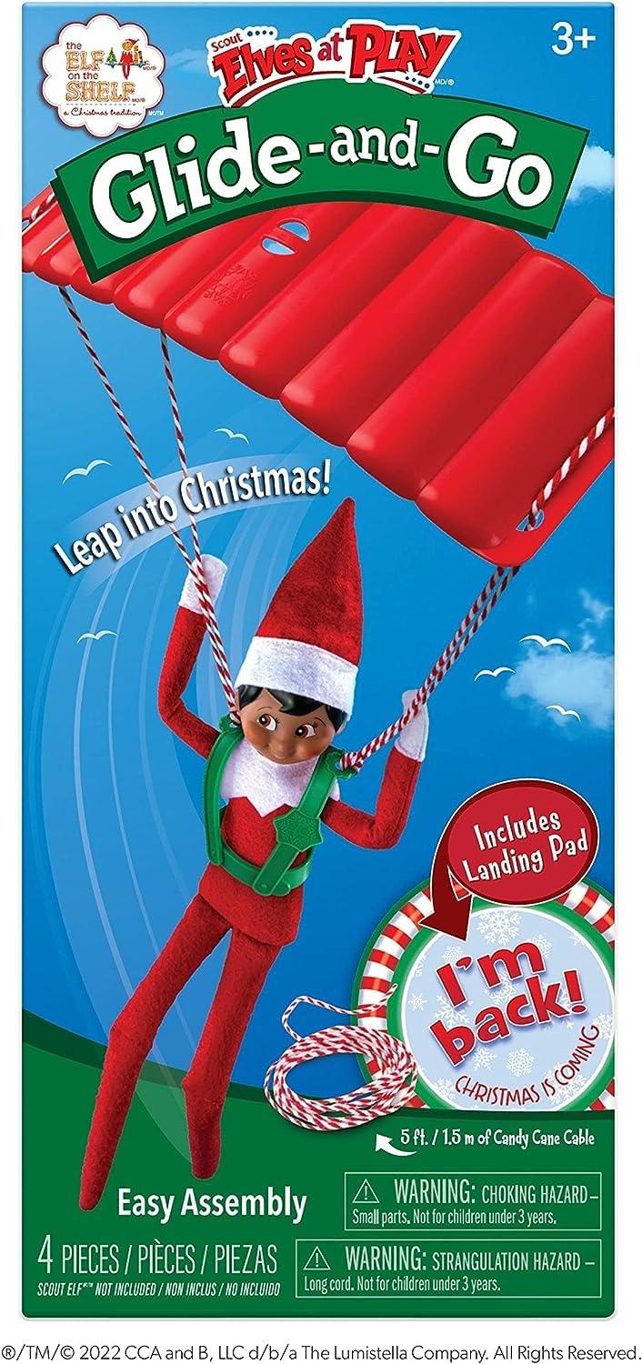 The Elf on the Shelf The Elf on the Shelf Christmas Tradition Box Set with Elf (Light Tone Girl), Story Book and Scout Elves at Play Glide and Go Accessory Set (Multi-Item Bundle)