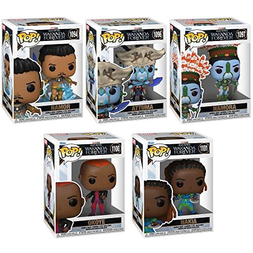 Funko Funko POP! Marvel: Black Panther Wakanda Forever- Namor Attuma Namora Okoye and Nakia