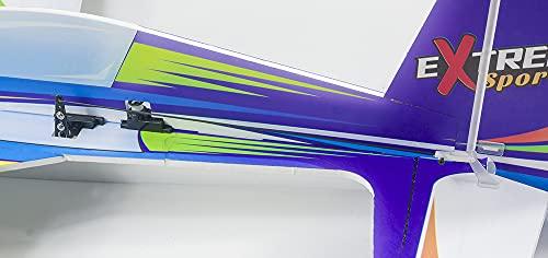 Viloga Viloga RC Plane Kit PP Foam Airplane, 710mm Xtreme Sports Airplane Model Kit to Build, 3D Aerobatic Airplane for Adults Outdoor Fly (KIT+Motor+Servos+6CH Receive RX445(FRSKY D16))
