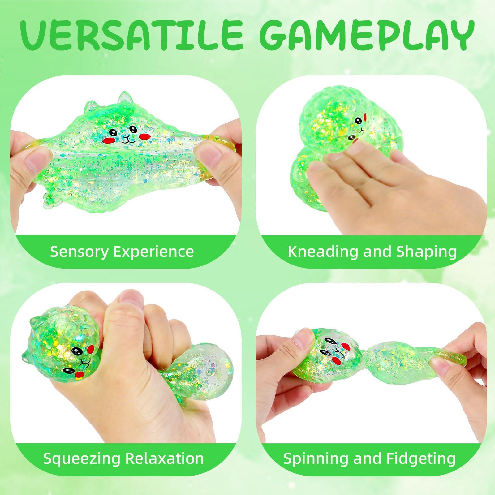 AiSiXin Squishy Alpaca Stress Balls for Adults (Green) Alpaca Llama Squishy Toys for Kids, Alpaca Sugar Ball Sensory Fidget Toys, Slow Rise Malt Sugar Squishy Ball Animal Squeeze Toys, Party Favors