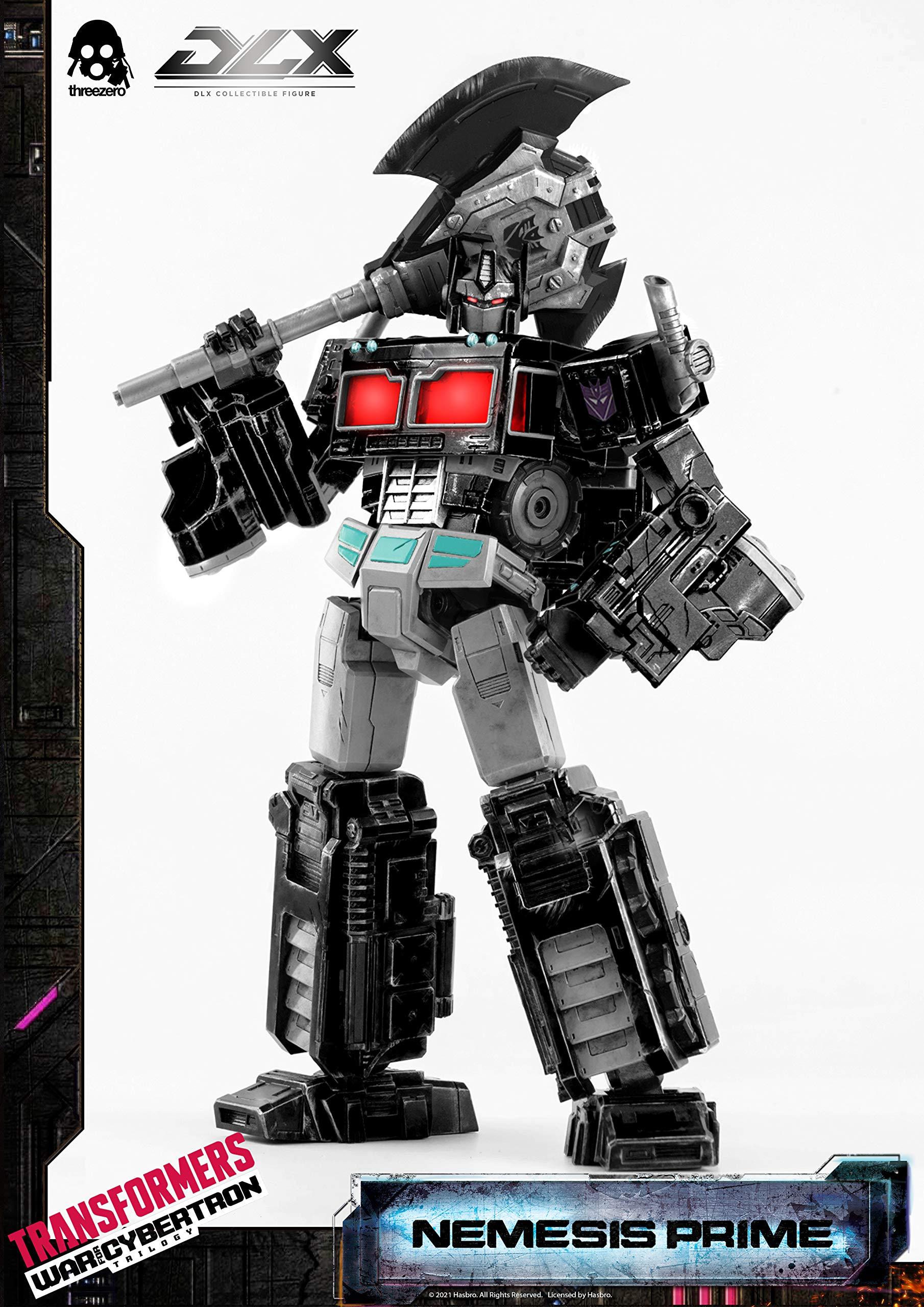 ThreeZero ThreeZero Transformers: War for Cyberton: Nemesis Prime DLX Collectible Figure, Multicolor