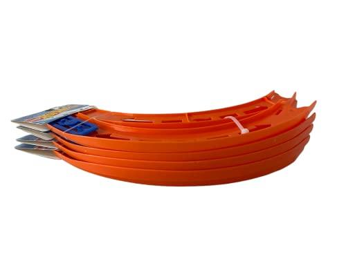 Hot wheels curved track 2024 pieces