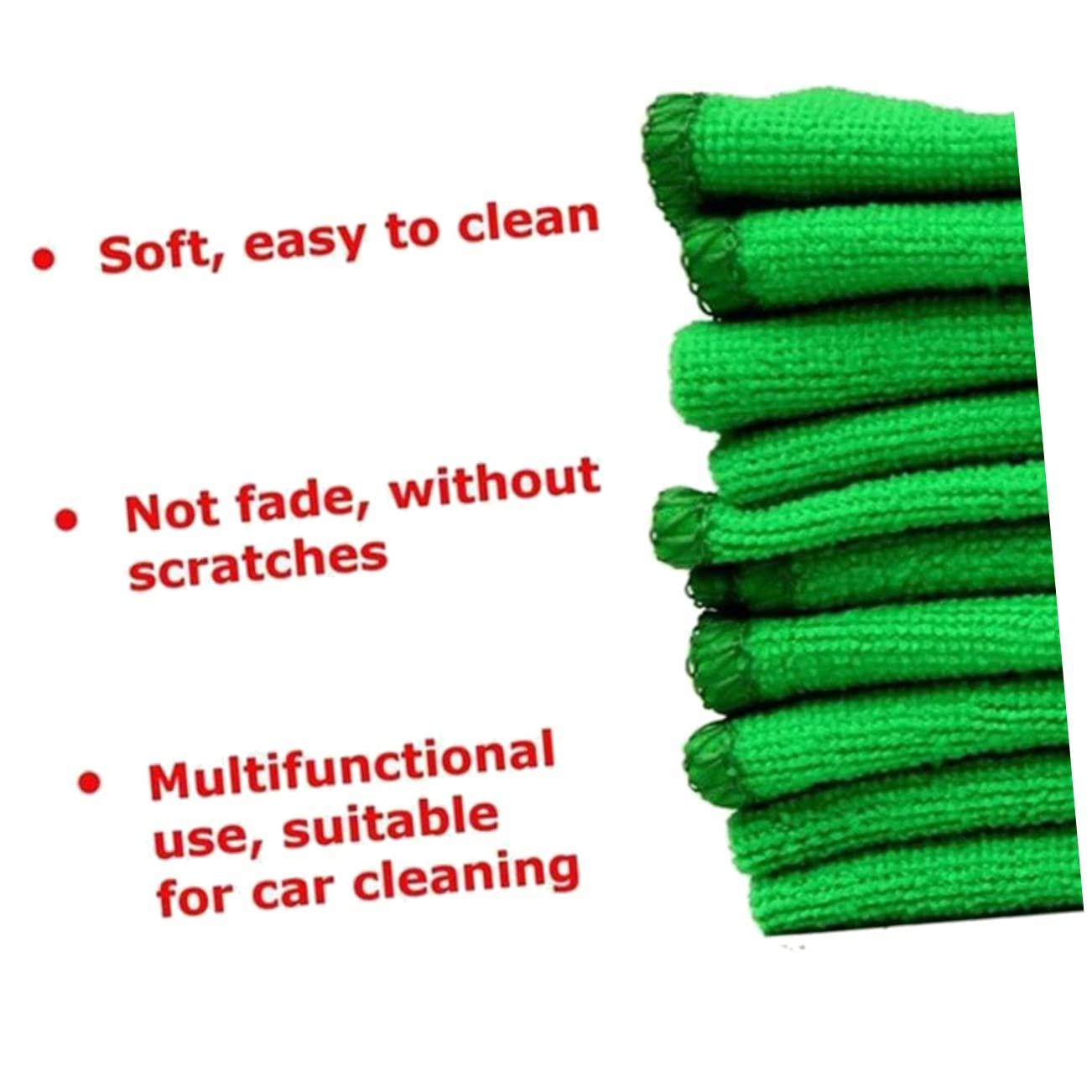 Beatifufu Beatifufu 16pcs Car Microfiber Cleaning Cloth Baby Washcloth Towel Small Handkerchief Car Cleaning Cloth Baby Towls Microfiber Duster Cloth Microfiber Washcloth Scarf Travel