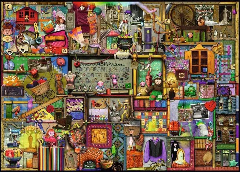 Ravensburger Ravensburger Craft Cupboard Puzzle - Premium 1000-Piece Jigsaw | Unique Softclick Technology | Perfect for Brain Game Enthusiasts | FSC-Certified for Sustainability