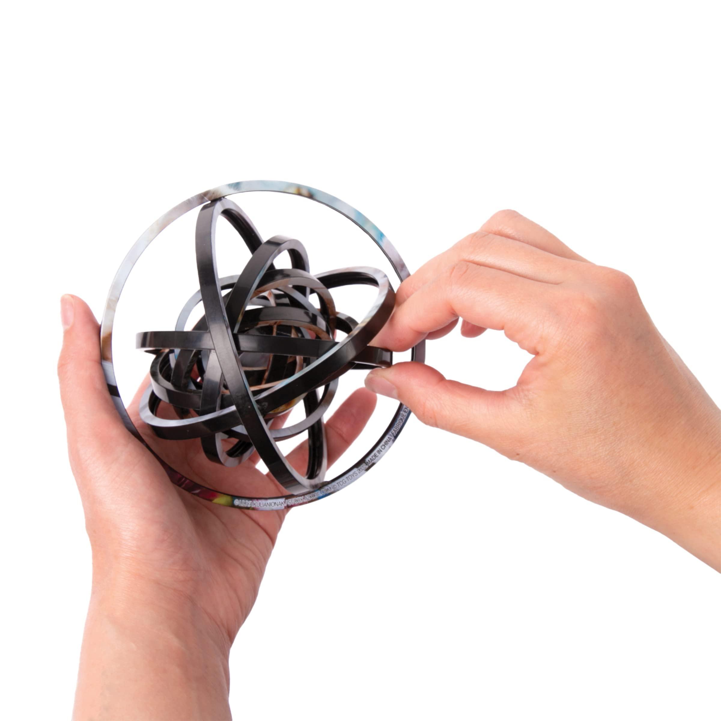 TCG Toys Spin Flip Puzzle - Charles Fazzino - Spin it, Flip it, Solve it! for Those who Love Brain teasers! Adult Fidget Toy. Great Gift for Mom, Dad, Teens, Men and Women