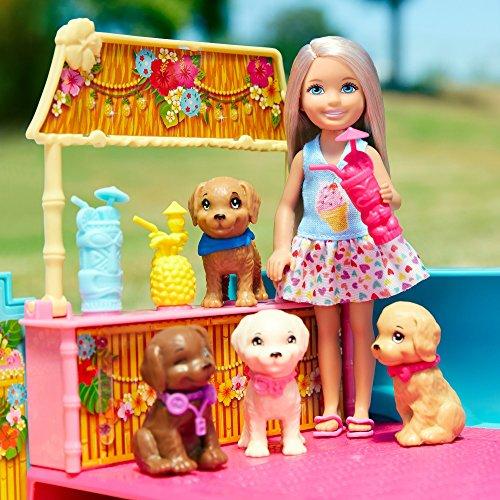 Barbie ultimate puppy mobile with 4 dolls hot sale