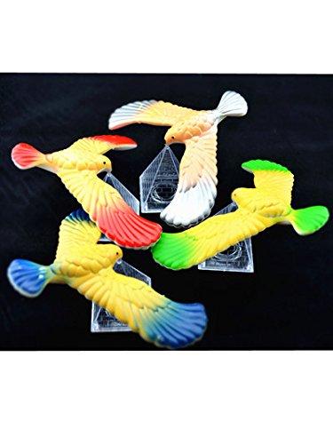 C&H Solutions 3 Pcs Cute Balancing Bird With Clear Triangle Stand (Colors May Vary) By C&H Solutions