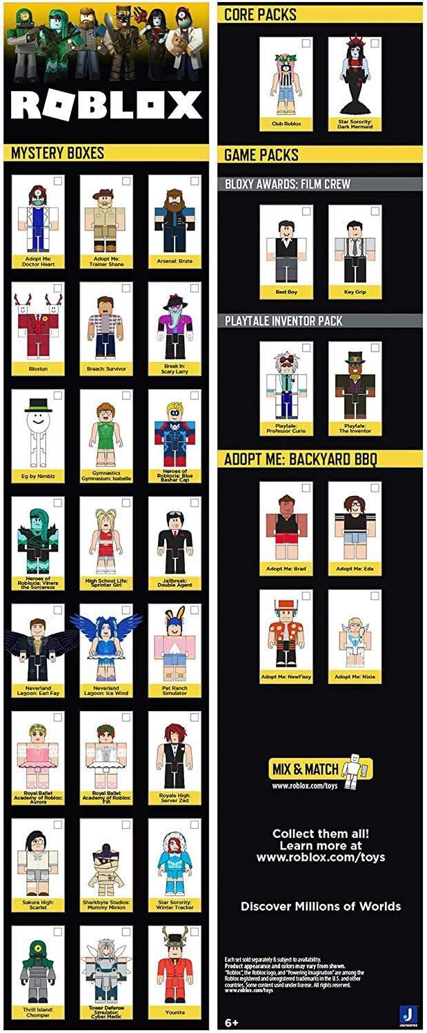 Roblox Roblox Action Collection - Star Sorority: Trexa The Dark Princess Figure Pack + Two Mystery Figure Bundle [Includes 3 Exclusive Virtual Items]