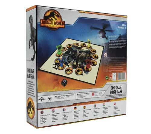 Cartamundi Cartamundi Jurassic World Dino Chase Board Game, Exciting Family Friendly Dinosaur Game, for 2-4 Players, Great Gift for Kids Aged 4+
