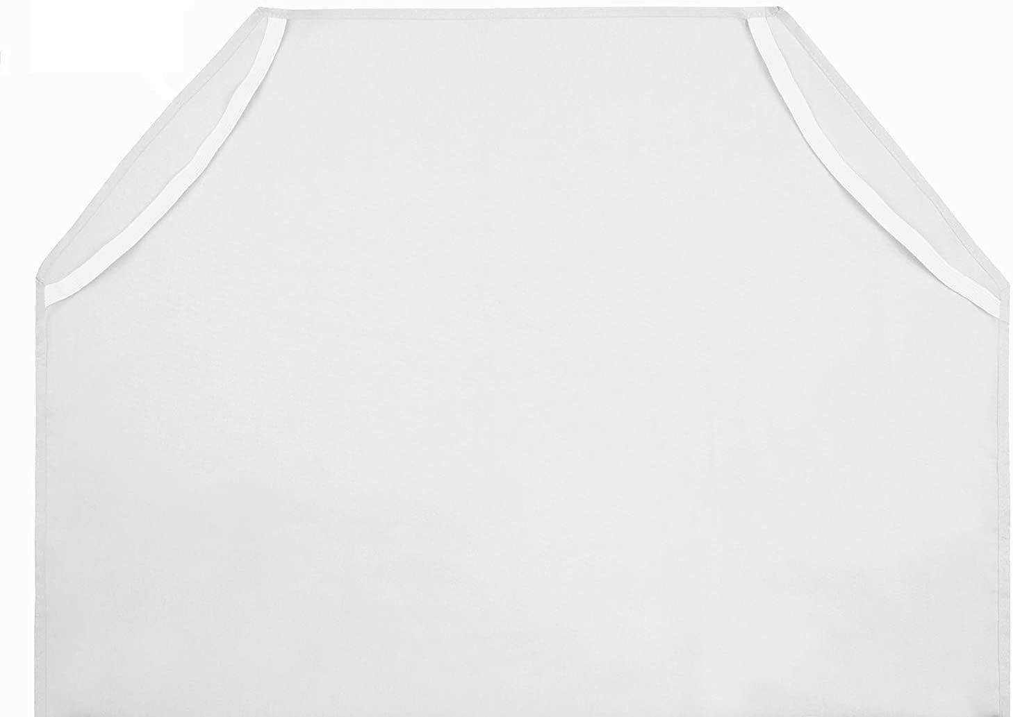 Crown Bedding Daycare Cot Sheets for Toddler and Preschool - Daycare/Pre-School Cot Sheet - Corner Elastic Loops - Cot Bed Fitted Sheet - Polycotton Surface Pack of 6 - (22" W X 54" L) - White