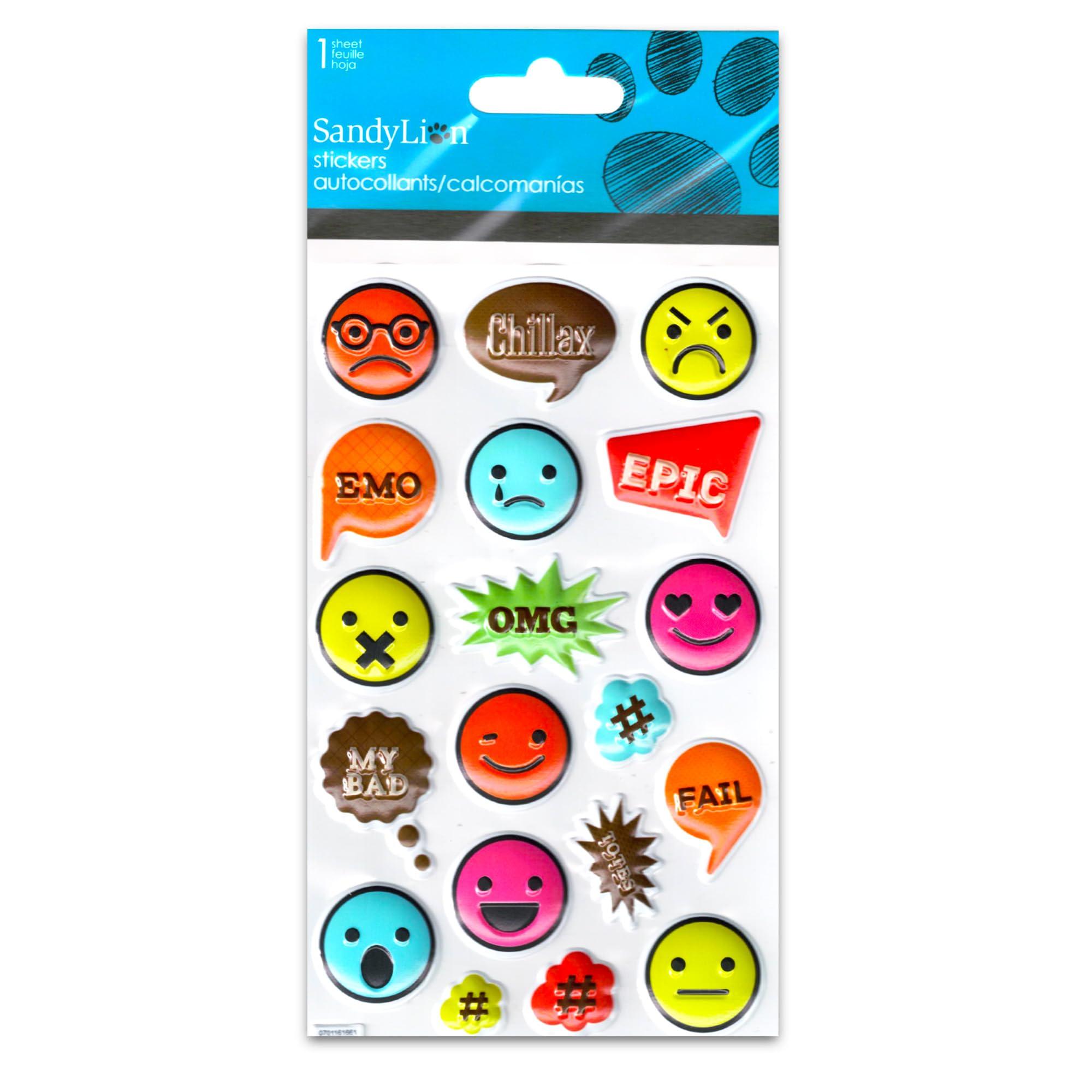 Speech Bubble Stickers Speech Bubble Stickers Party Favors Pack - 6 Thought Bubble Sticker Packs for Kids Toddlers (Comic Book Bubble Party Supplies, Decorations)