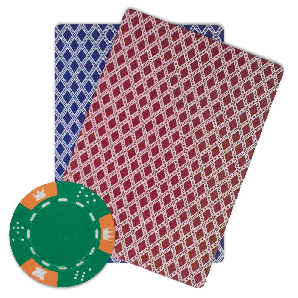 Brybelly Brybelly Crown & Dice Poker Chip Heavyweight 14-Gram Clay Composite – Pack of 50 (Green)