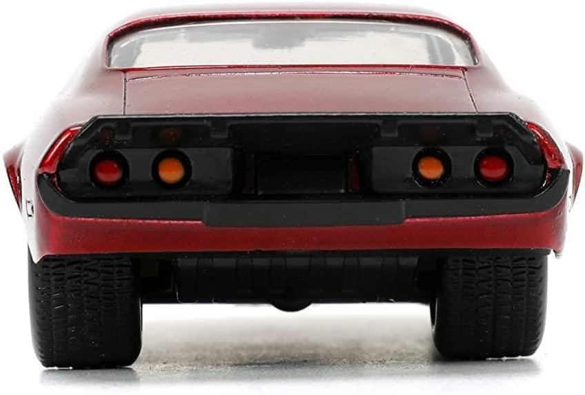 Jada Toys Jada Toys DC Comics 1:32 1973 Chevy Camaro Die-cast Car with The Flash Die-cast Figure, Toys for Kids and Adults, Red