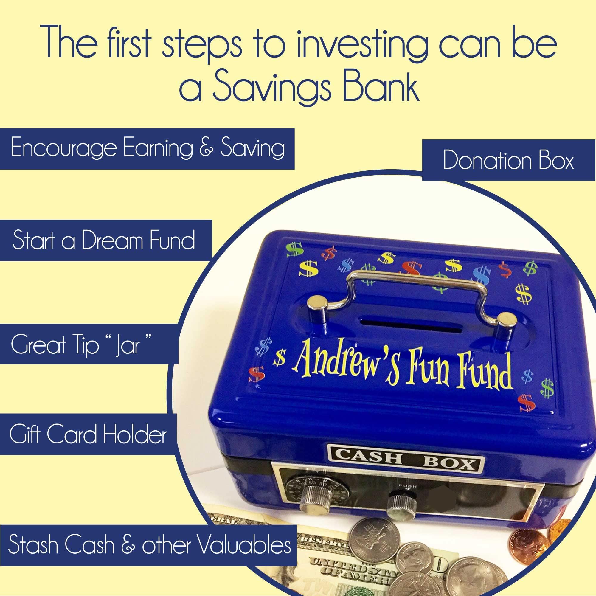 My Bambino Personalized Pink Cash Box (Princess Castle)