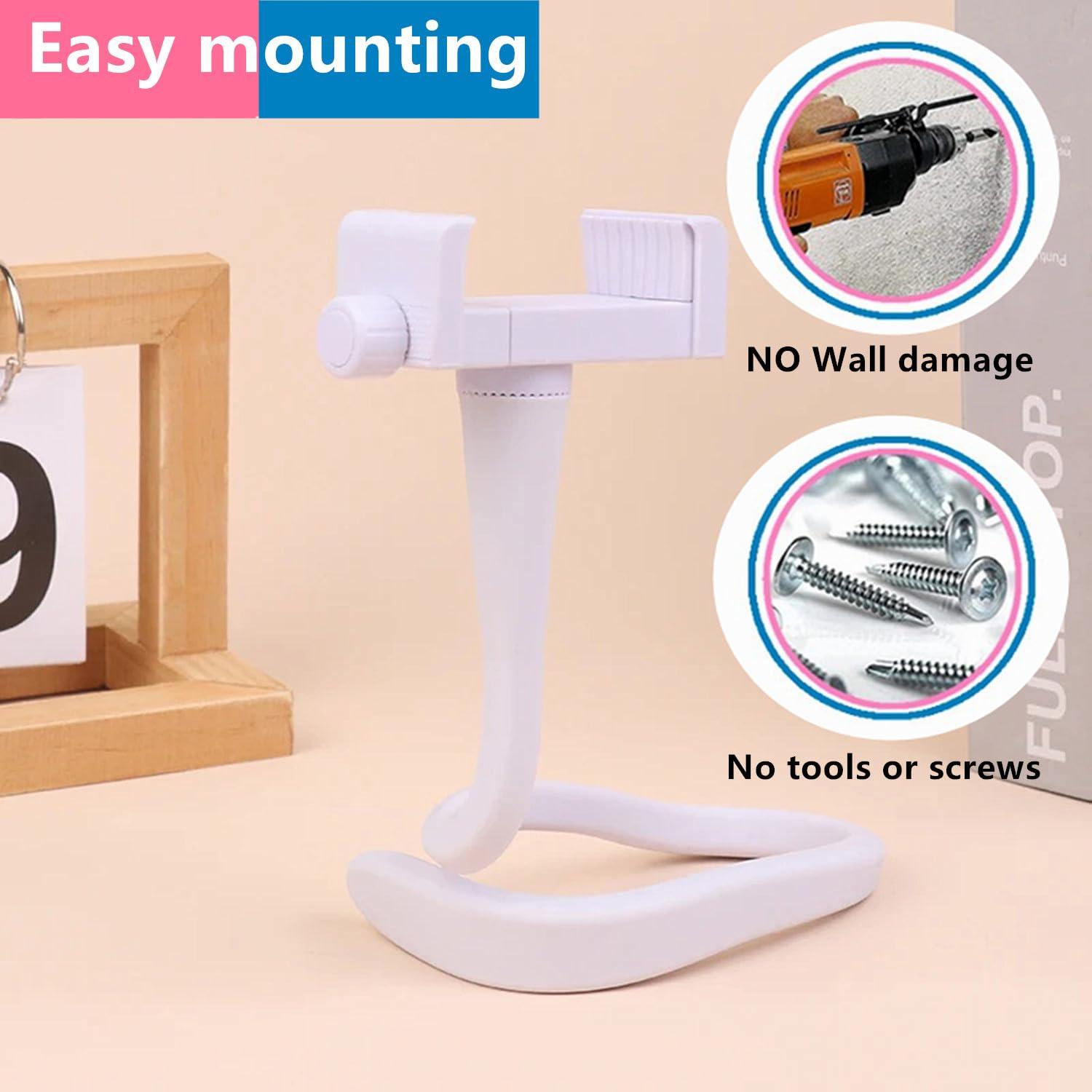 goldhik Baby Monitor Mount for Crib, Universal Baby Camera Mount Compatible for Infant Optics DXR-8 Pro, HB65/HB66 and Most Other Baby Monitors, Versatile Baby Monitor Stand with Clip