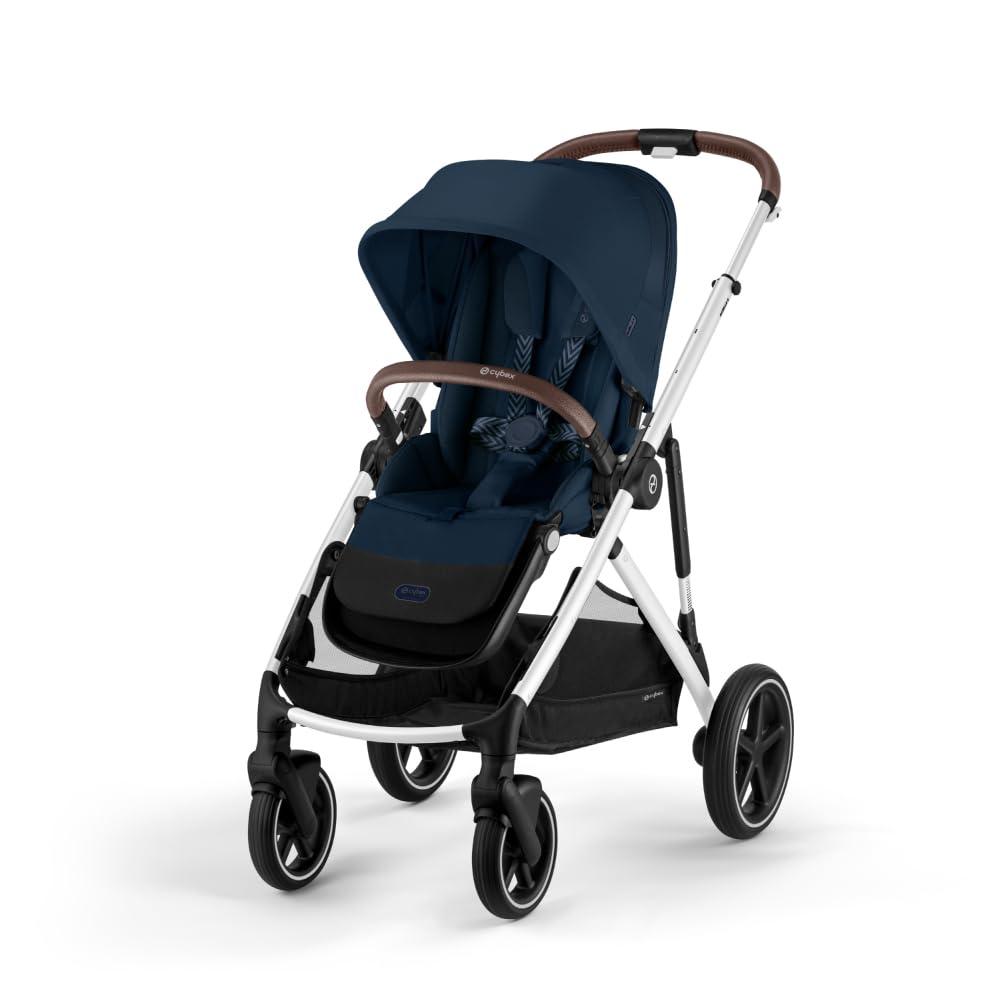 Cybex Cybex Gazelle S All-in-One Toddler and Baby Stroller with Over 20 Modular Configurations, Ergonomic Near-Flat Recline, Shopper Basket, and Compact Fold, Ocean Blue