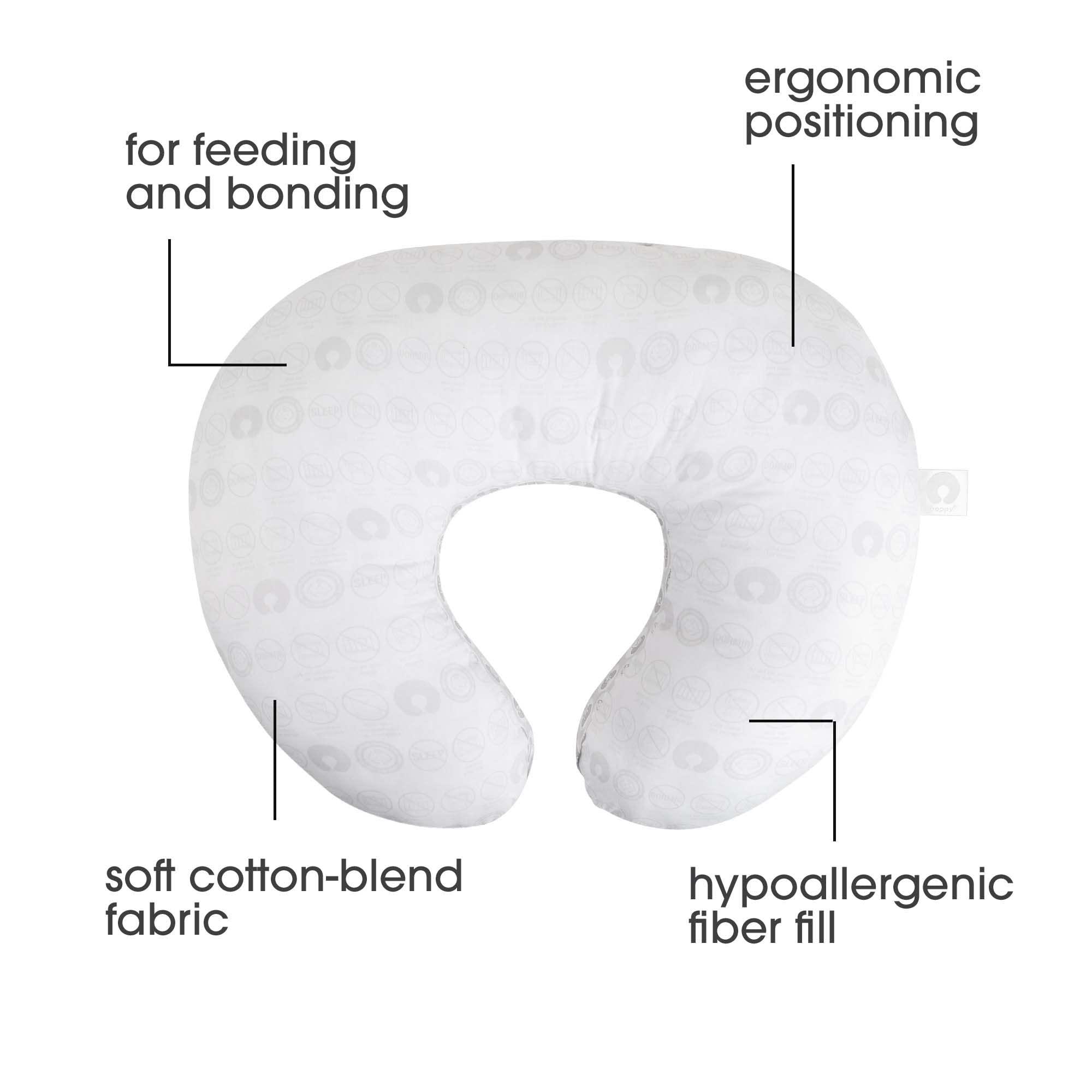 Boppy Boppy Original Nursing Pillow Liner, Bright White, Machine Washable and Wipeable, Extends Time Between Washes, Liner Only