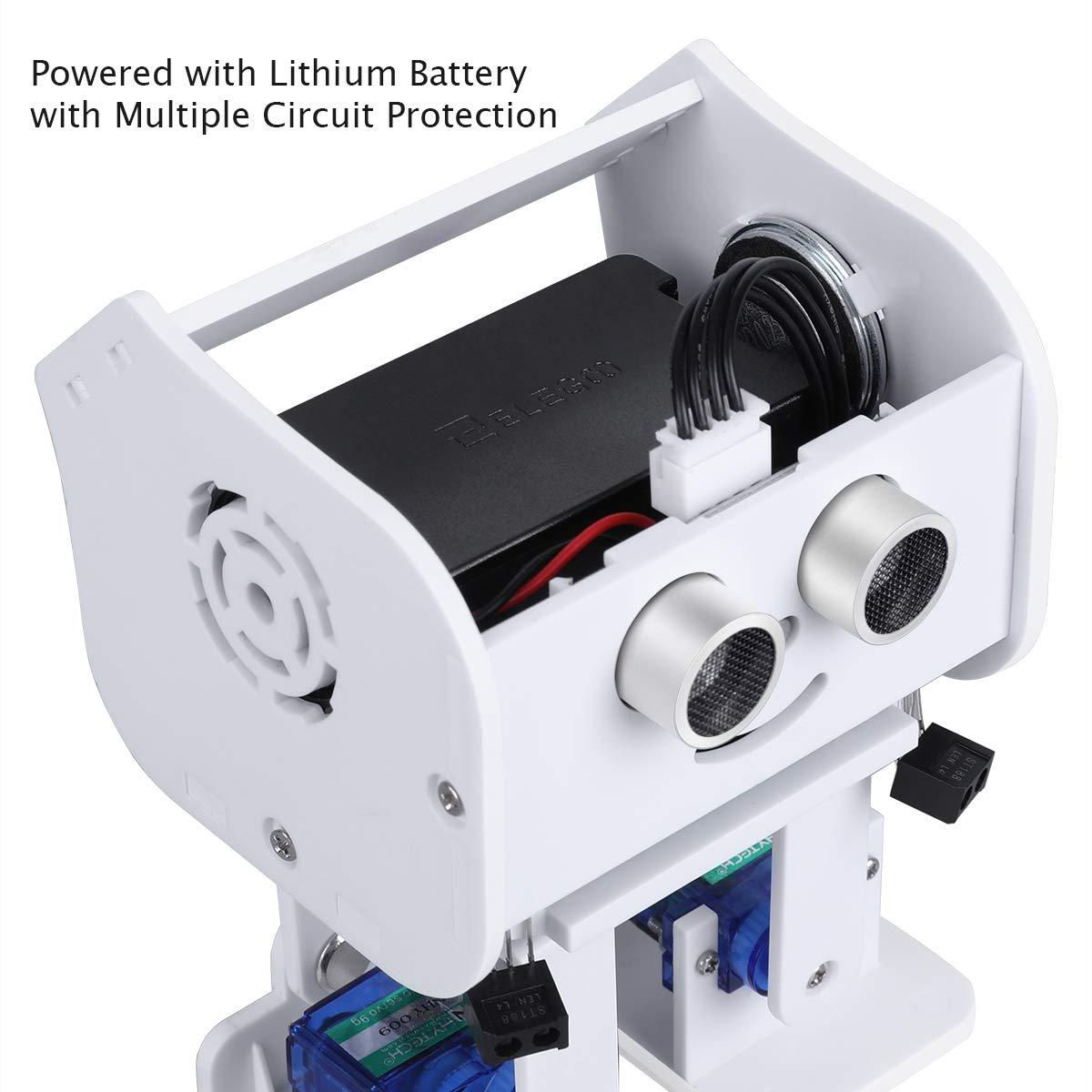 ELEGOO ELEGOO Penguin Bot Biped Robot Kit Robotics for Kids Adults Coding for Kids 8-12 STEM Kits for Kids Ages 12-14 14-16 Boys Toys Teens Circuits Engineering Kits Compatible with Arduino