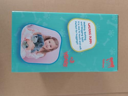 YH YUHUNG YH YUHUNG Walking and Barking Toy Dog with Remote Control Leash Puppy Electronic Pets Interactive Toys for Kids (White)