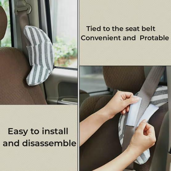 HKSICHENGKEJI HKSICHENGKEJI Kids Car Seat Travel Pillow Seatbelt Neck Support Cushion Pad Comfort Seat Shoulder Pad Boys Girls Head Neck Support Universal Travel Pillow for Airplane Train